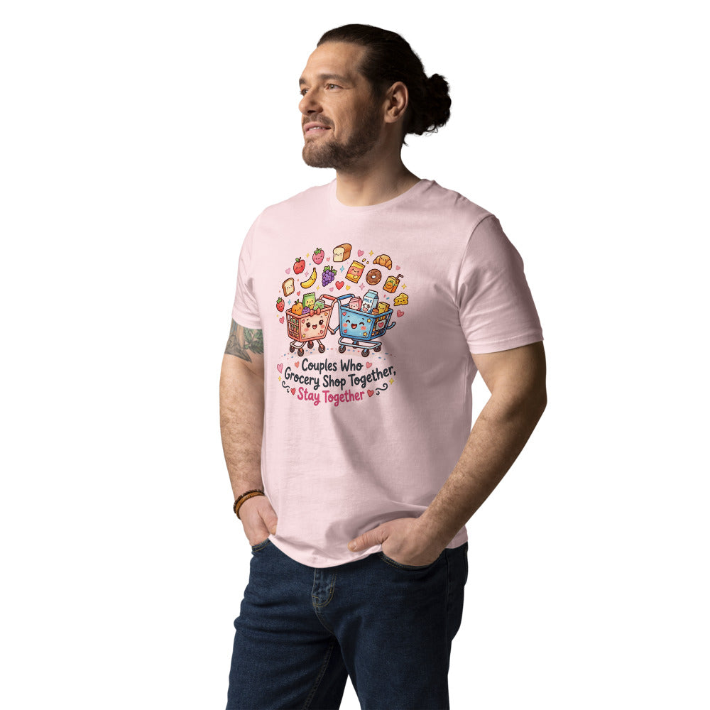 Couples Who Grocery Shop Together, Stay Together Tee — The Cart