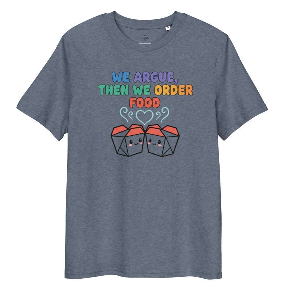 We Argue, Then We Order Food Tee – Kawaii Edition