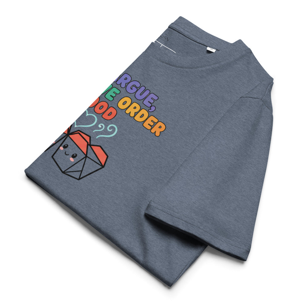 We Argue, Then We Order Food Tee – Kawaii Edition