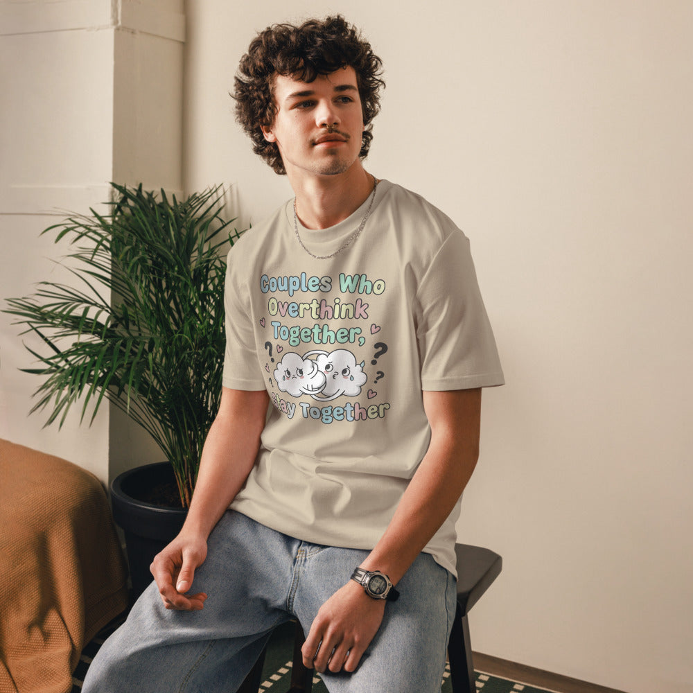 Couples Who Overthink Together, Stay Together Tee — Worry Clouds
