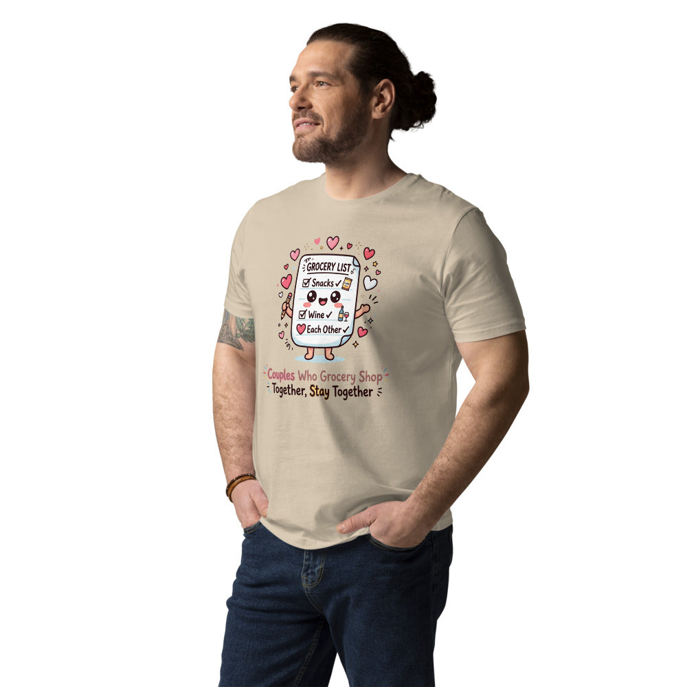Couples Who Grocery Shop Together, Stay Together Tee — The List