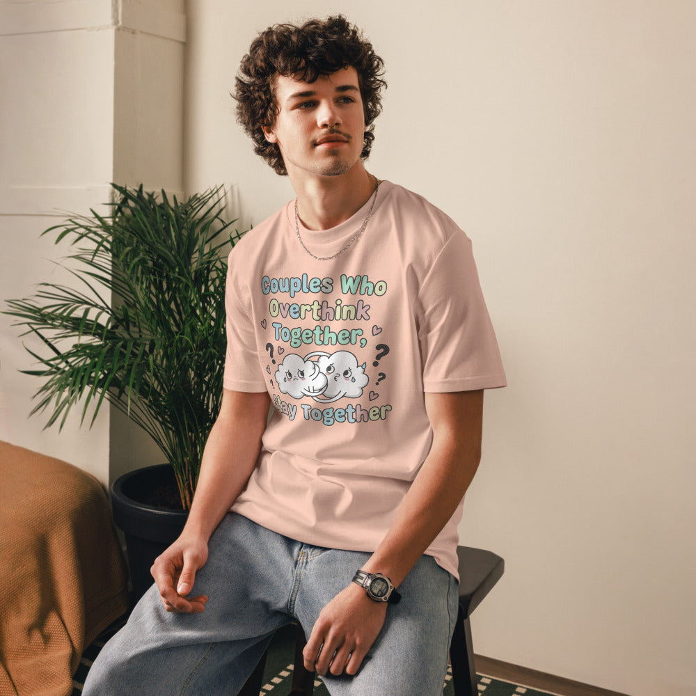 Couples Who Overthink Together, Stay Together Tee — Worry Clouds