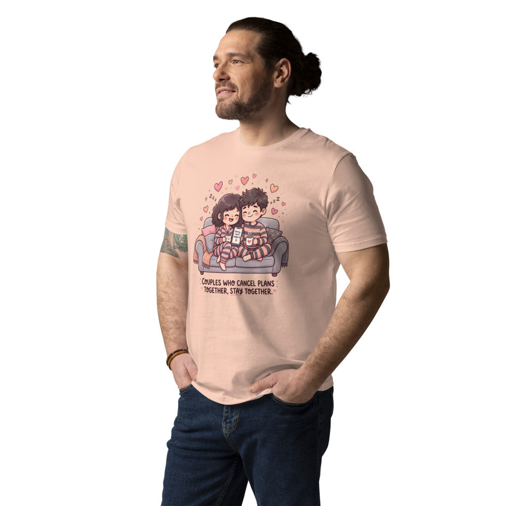 Couples Who Cancel Plans Together, Stay Together Tee — Couch