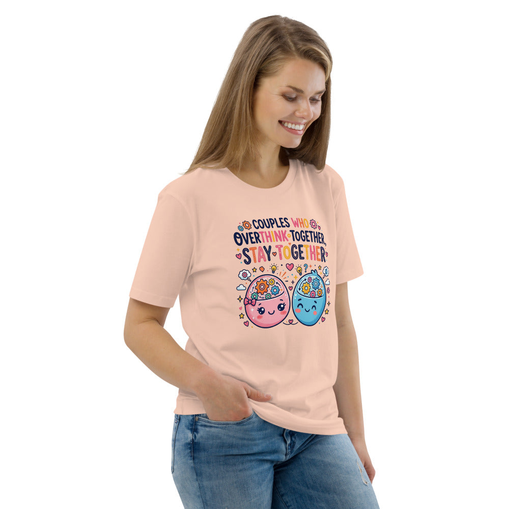 Couples Who Overthink Together, Stay Together Tee — Brain Duo