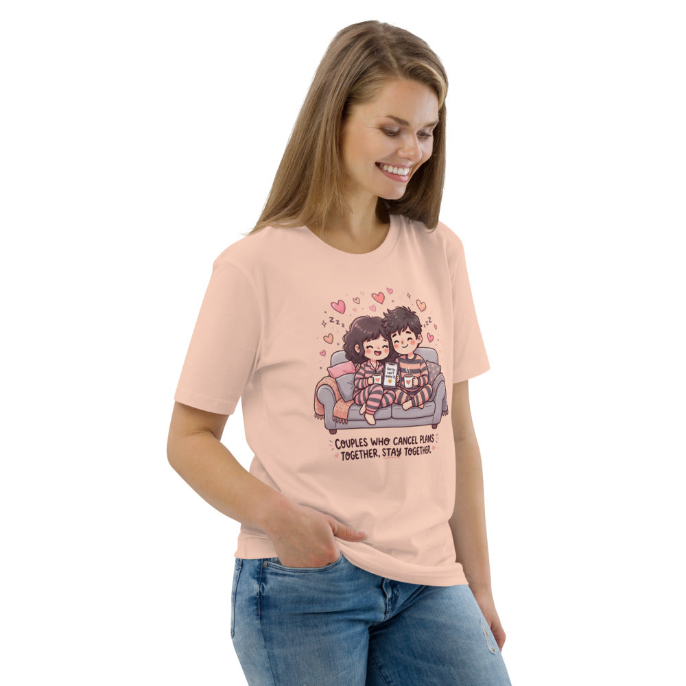 Couples Who Cancel Plans Together, Stay Together Tee — Couch