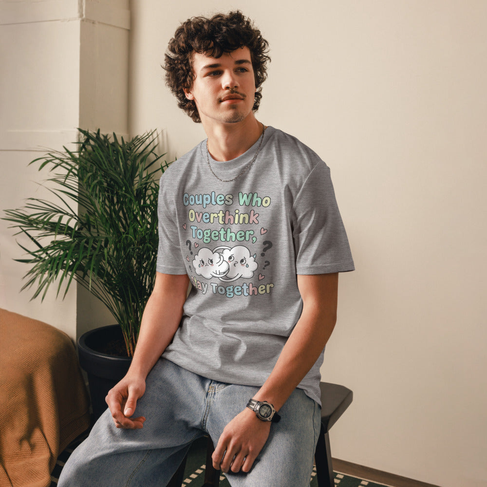 Couples Who Overthink Together, Stay Together Tee — Worry Clouds