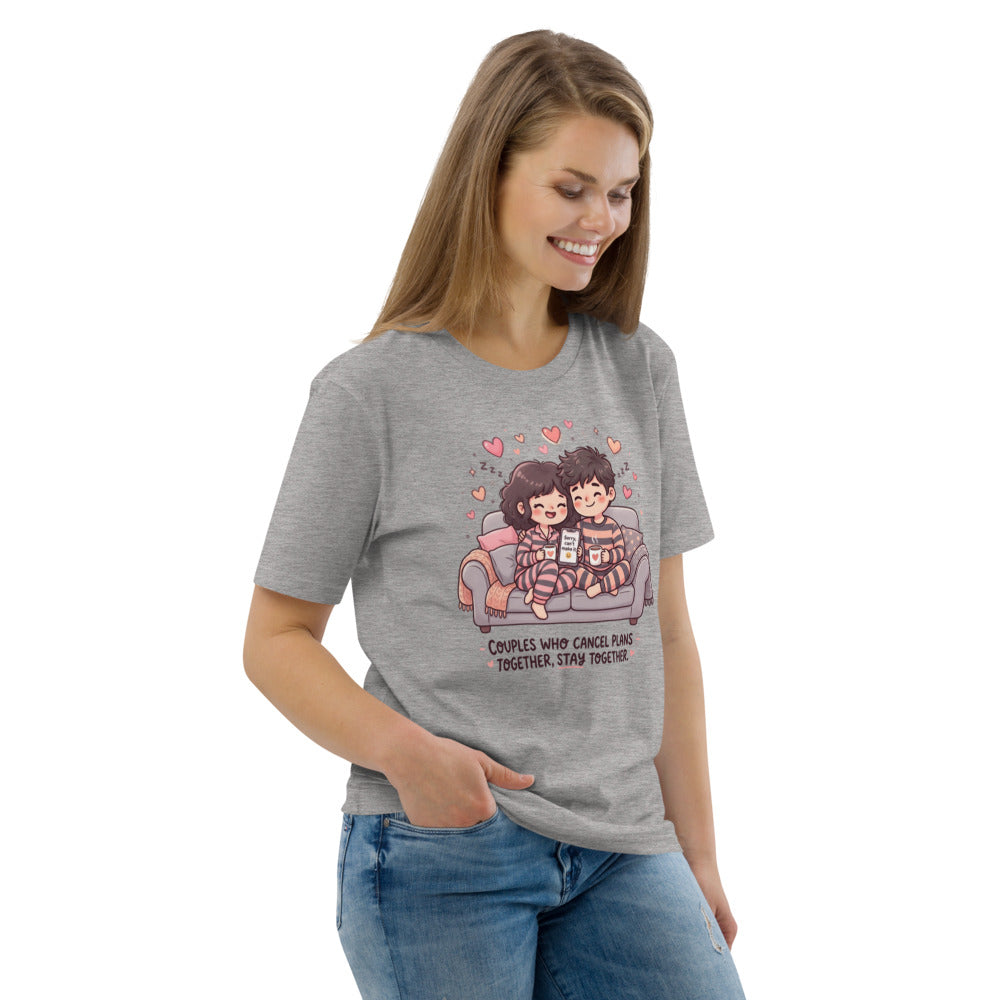 Couples Who Cancel Plans Together, Stay Together Tee — Couch