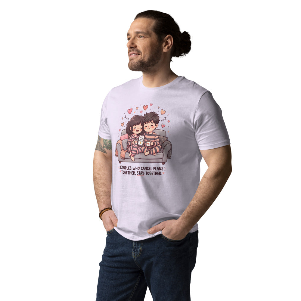Couples Who Cancel Plans Together, Stay Together Tee — Couch