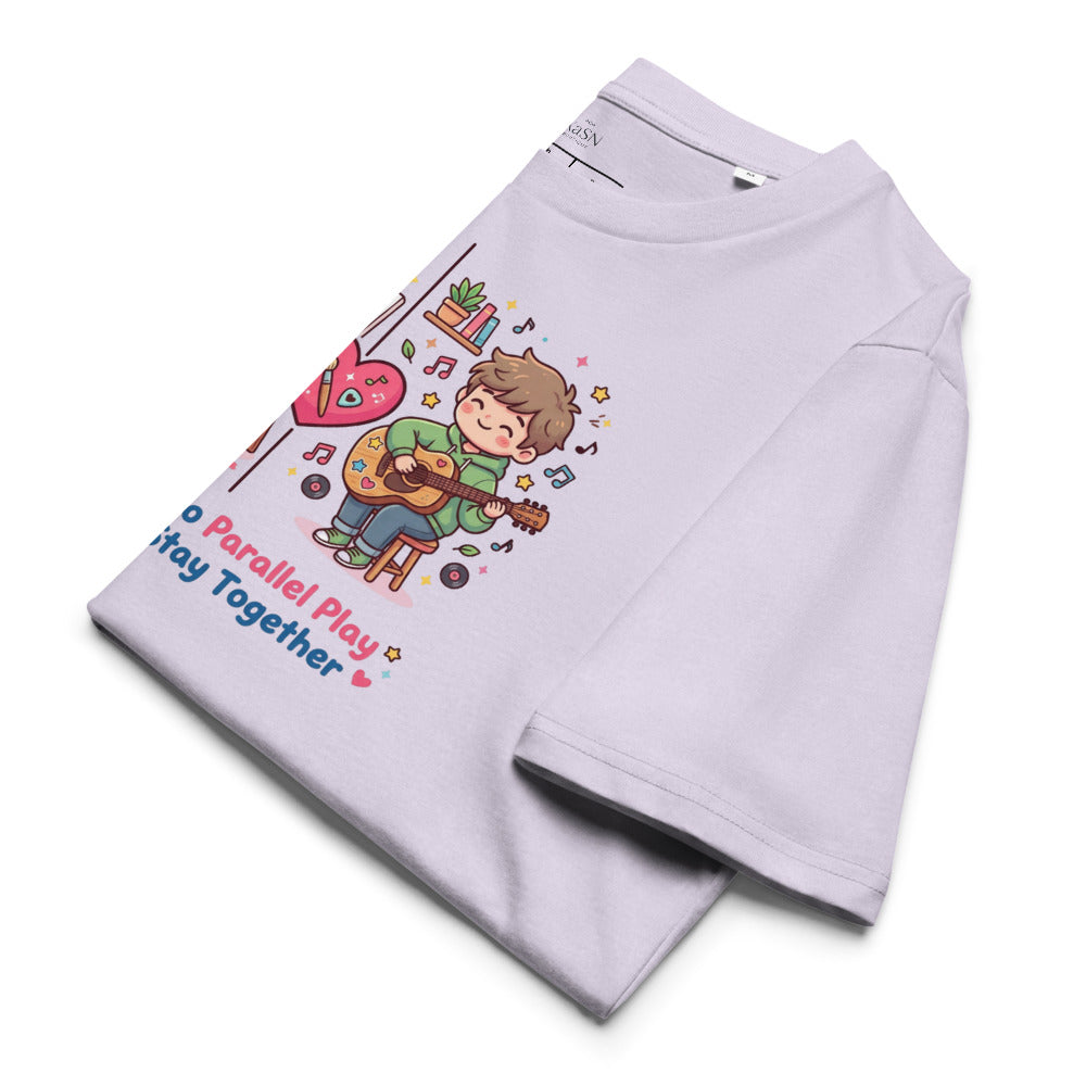 Couples Who Parallel Play Together, Stay Together Tee — Hobbies Split