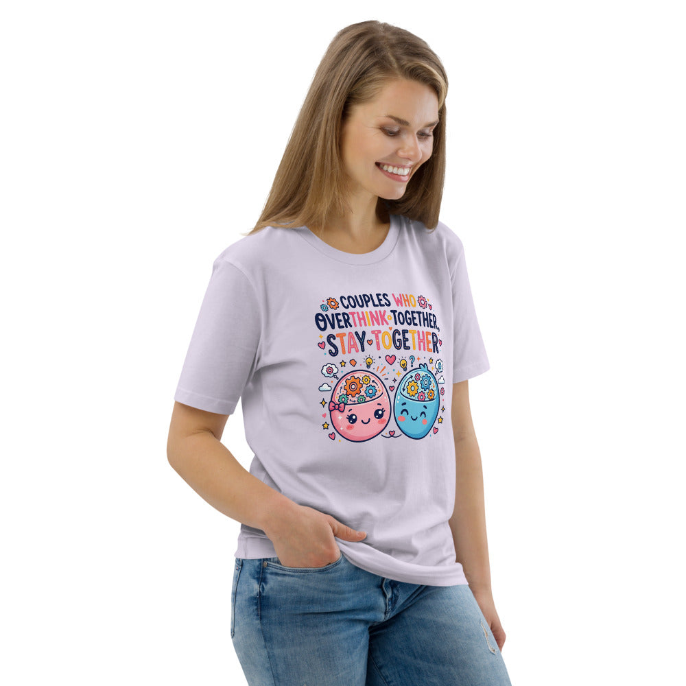 Couples Who Overthink Together, Stay Together Tee — Brain Duo