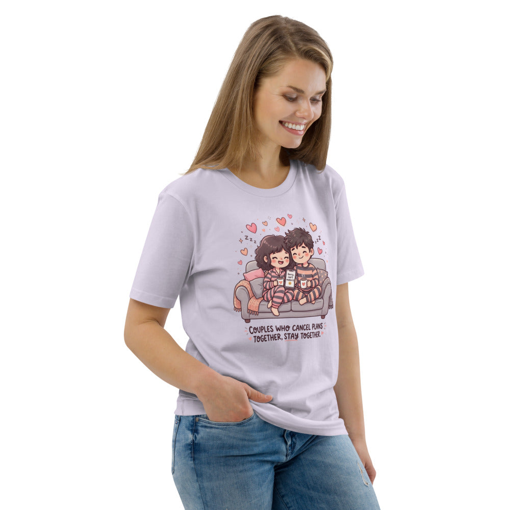 Couples Who Cancel Plans Together, Stay Together Tee — Couch