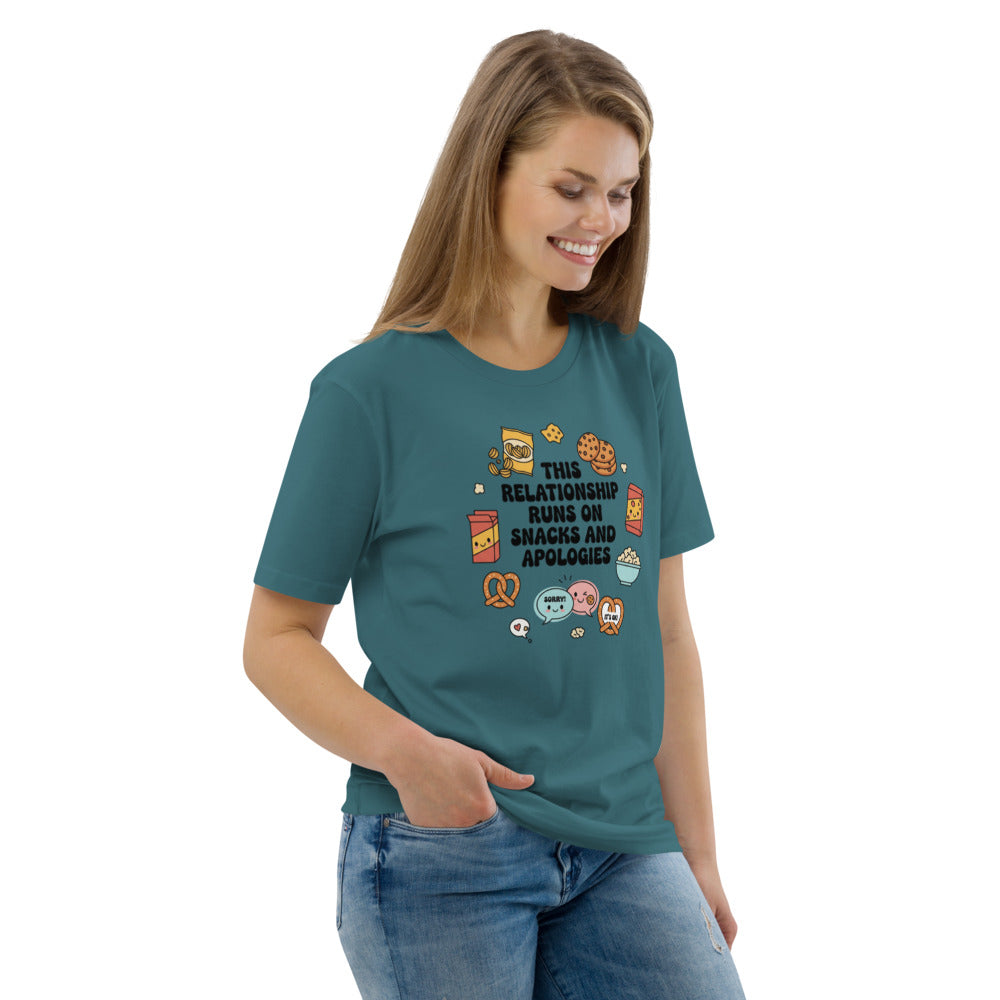This Relationship Runs on Snacks and Apologies Tee
