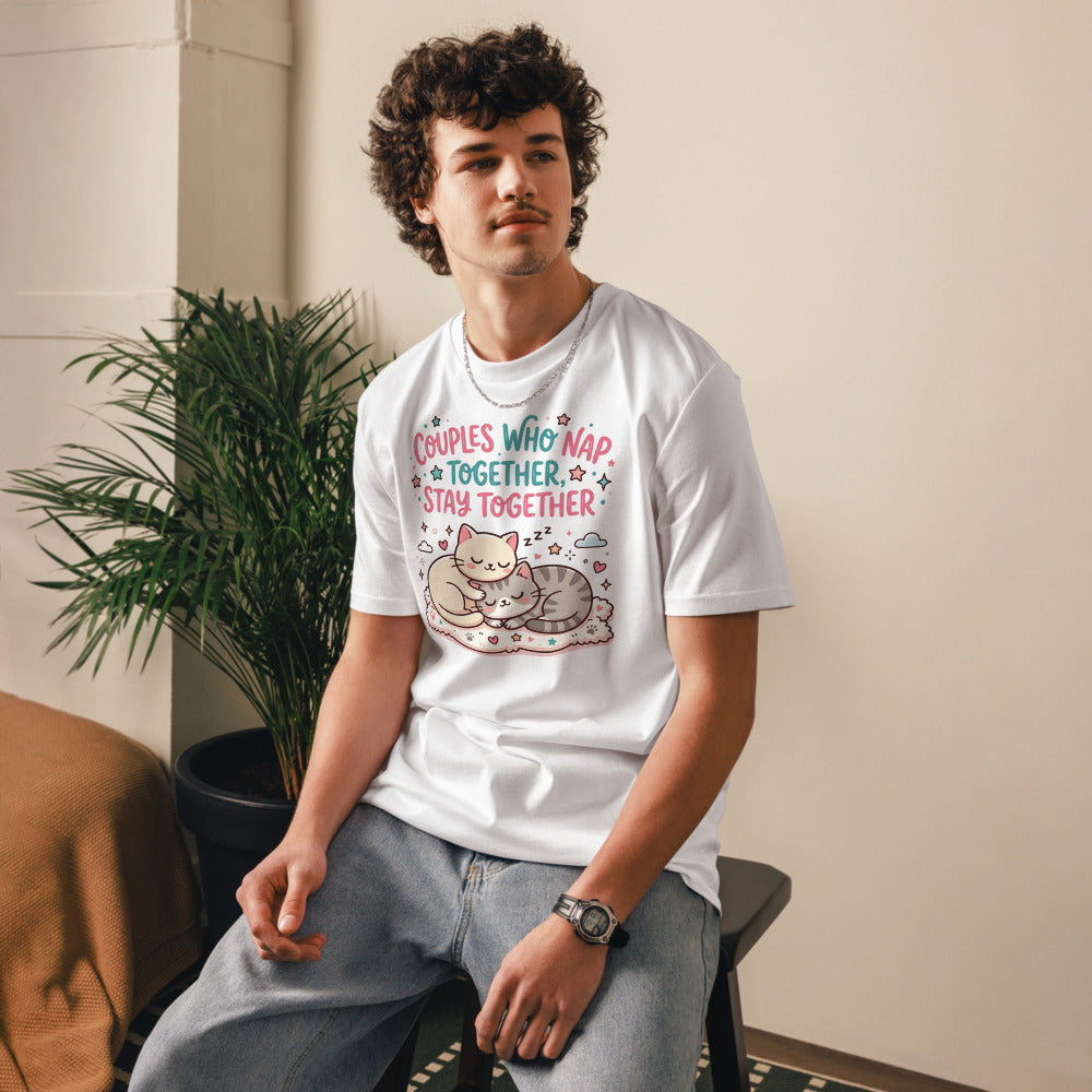 Couples Who Nap Together, Stay Together Tee — Cats
