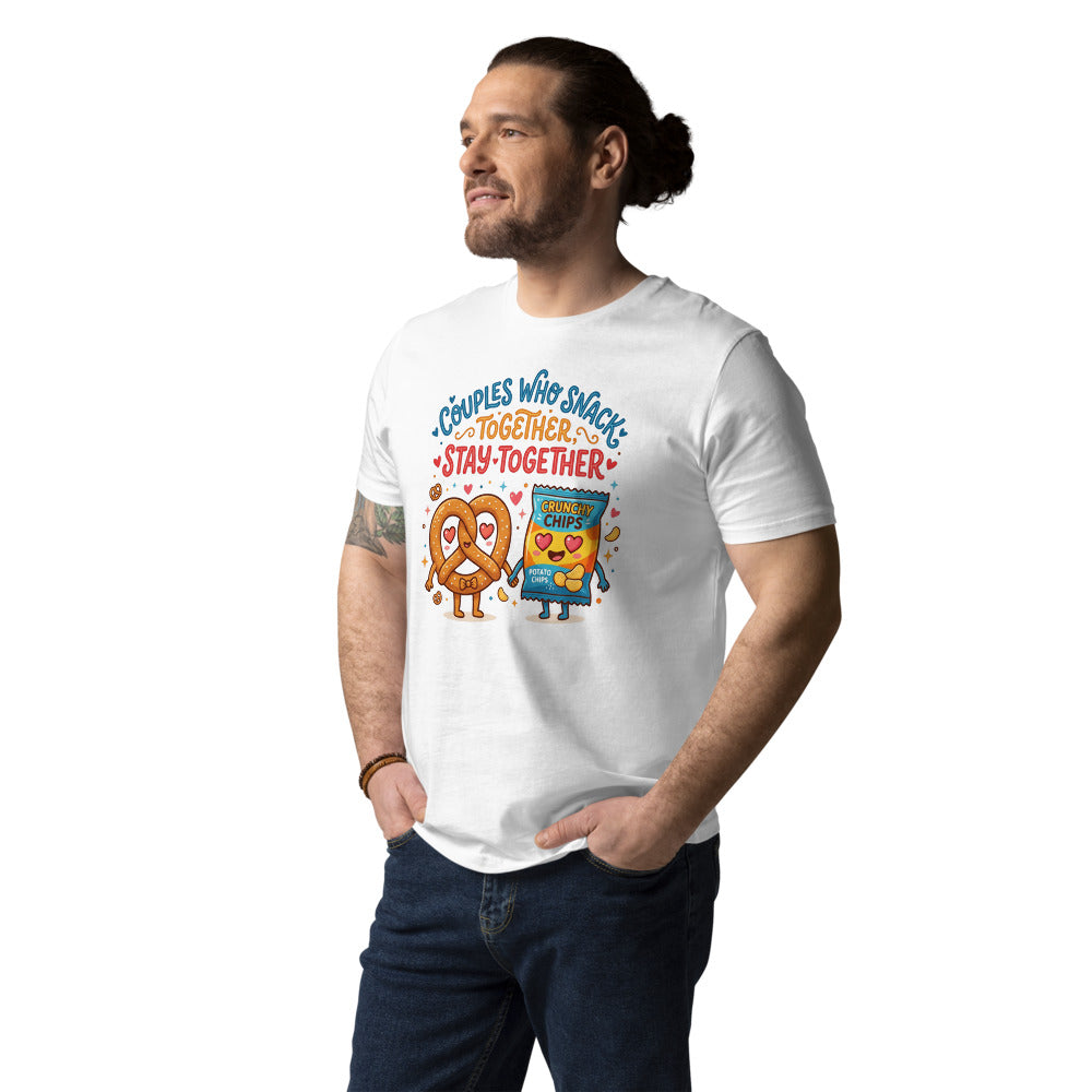 Couples Who Snack Together, Stay Together Tee — Pretzel & Chips