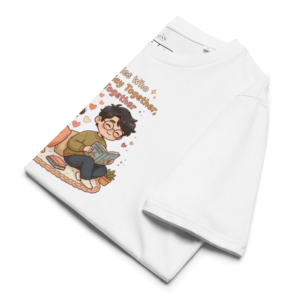 Couples Who Parallel Play Together, Stay Together Tee — Gaming & Reading