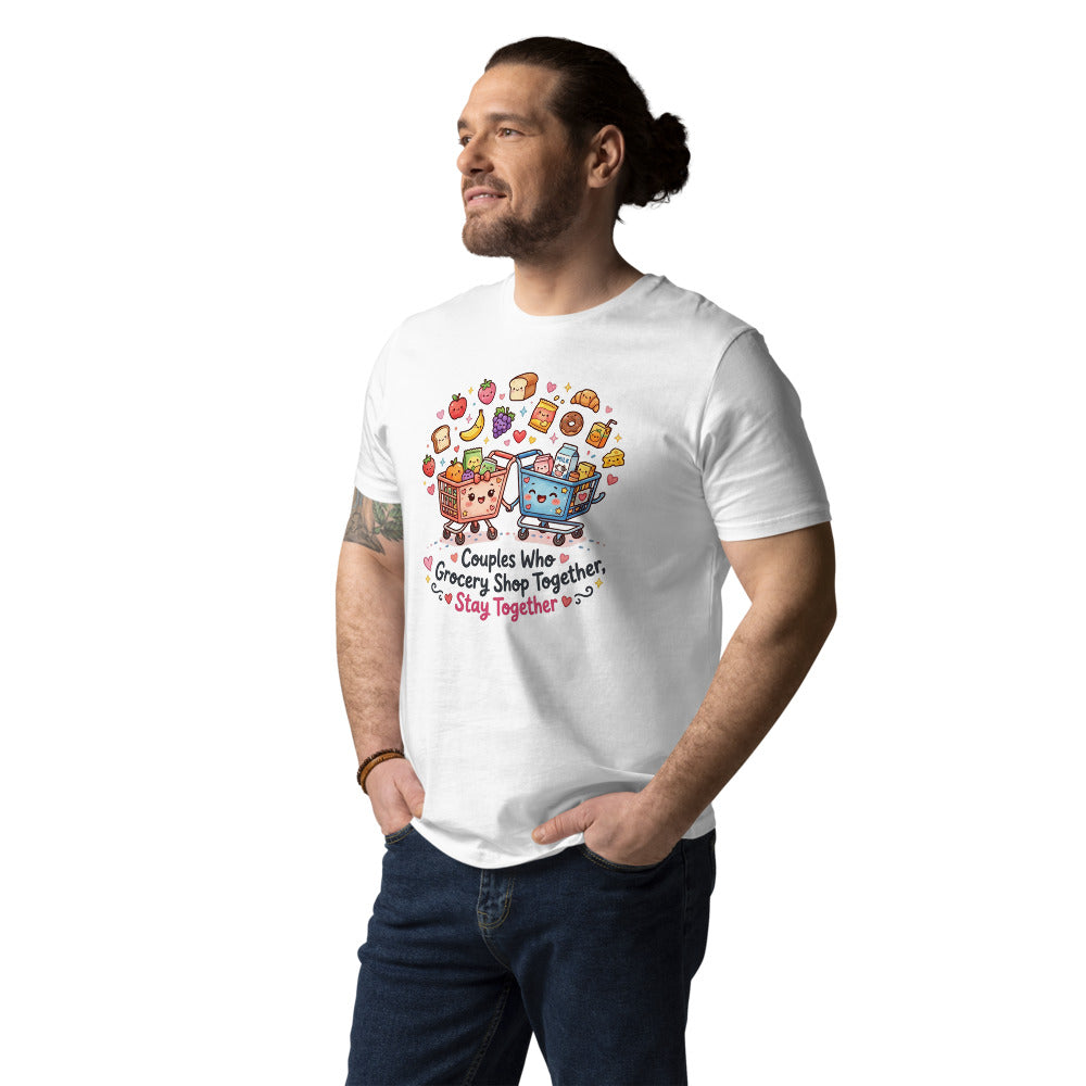 Couples Who Grocery Shop Together, Stay Together Tee — The Cart