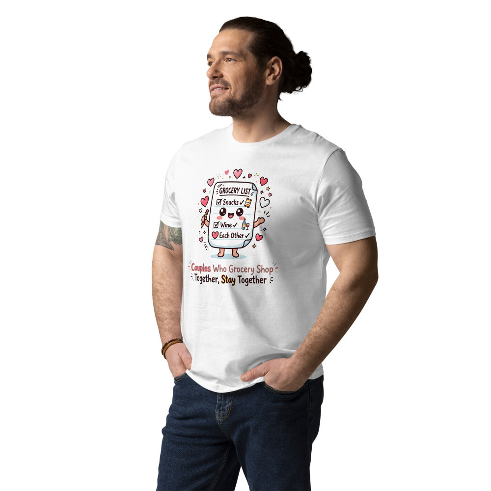 Couples Who Grocery Shop Together, Stay Together Tee — The List